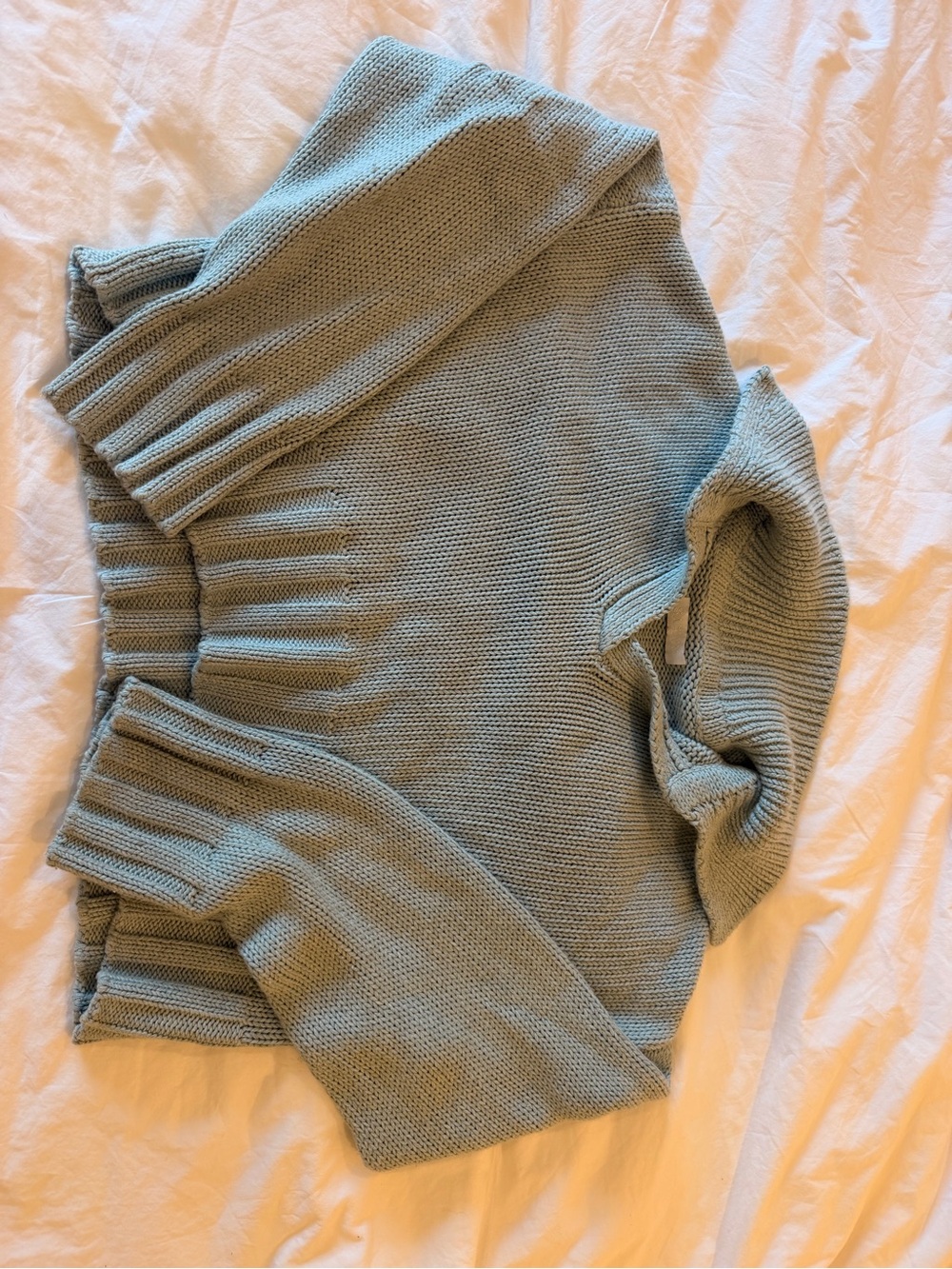 Sablyn women's long sleeves cropped sweater. Cashmere cotton silk blend.